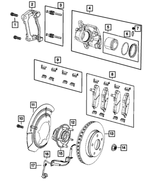 68044865AA - Brakes: Disc Brake Caliper Adapter for Mopar Image