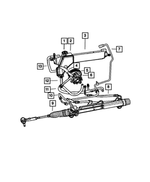 52089487AA - Steering: Power Steering Pressure Hose for Mopar Image