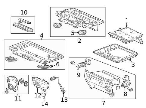 Entertainment System Components for 2015 Acura MDX #0