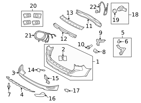 Bumper & Components - Rear for 2013 Volvo XC60 #0