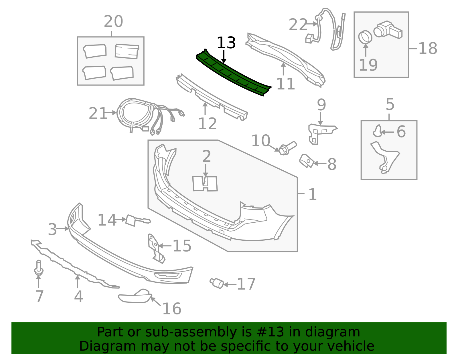 2010-2013 Volvo XC60 Bumper Impact Absorber 30764525 | OEM Parts Online