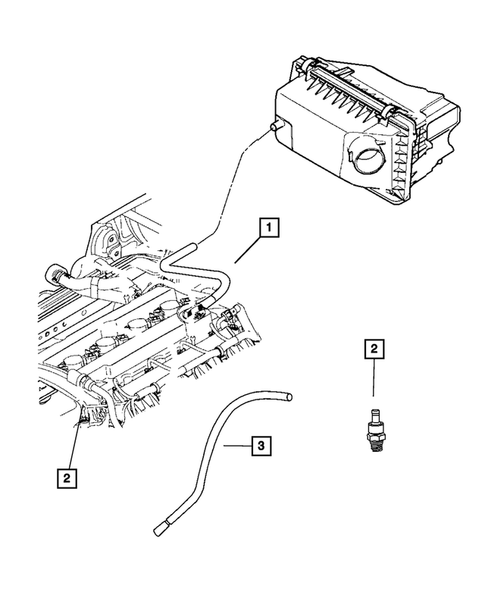 Crankcase Ventilation for 2012 Dodge Caliber #0