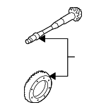 38104AA460 - : Ring &amp; Pinion for Subaru Image