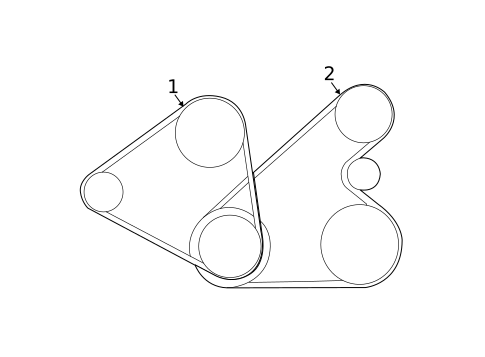 Belts & Pulleys for 2002 Hyundai Sonata #1