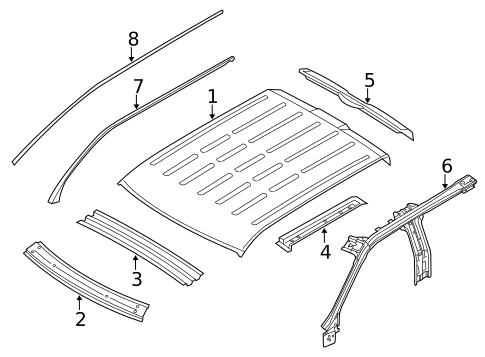 Roof & Components for 2013 Ford F-150 #1