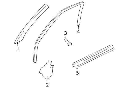Interior Trim - Pillars for 1996 Acura Integra #1