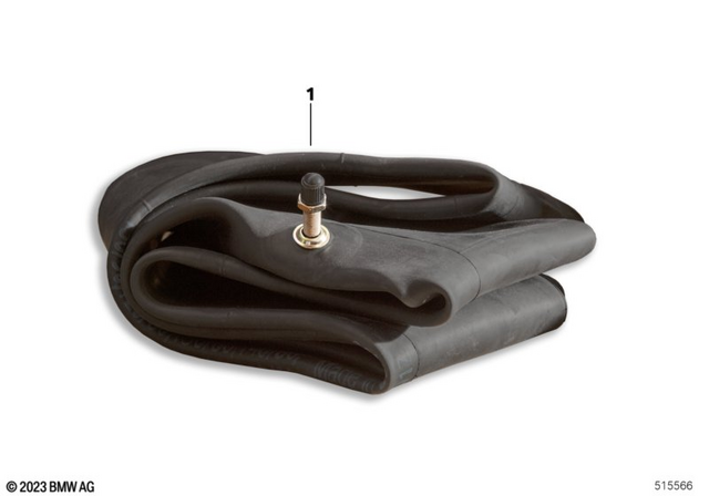 36322464404 - Wheels and Tires: Inner Tube 19"E with Valve 34G - Naturkautschuk for BMW-Motorrad Image