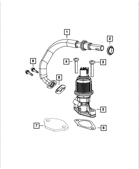 EGR System for 2011 Jeep Wrangler #0