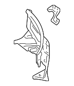 8N0810415 - Body: Tail Lamp Pocket for Audi: TT, TT Quattro Image