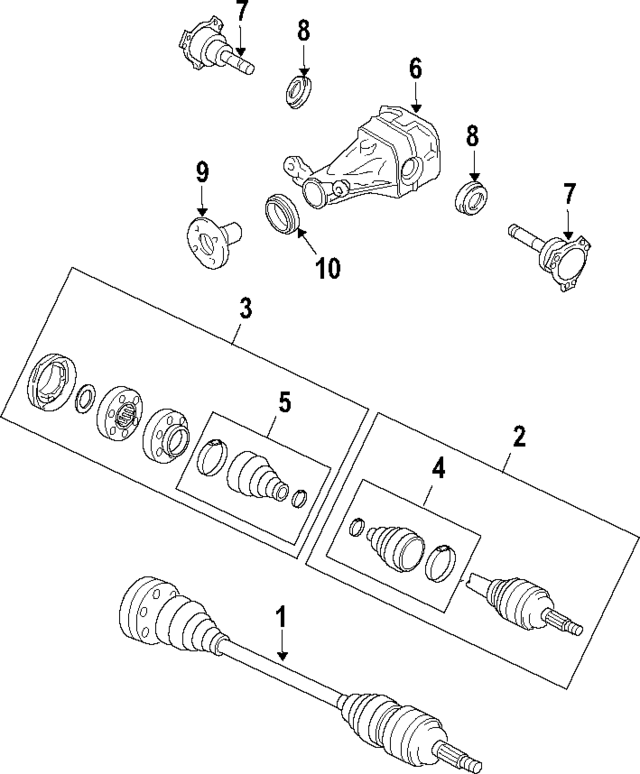 95833290302 - Universals &amp; Rear Axle: Inner Cv Joint for Porsche Image