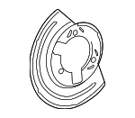 15062810 - Brakes: Splash Shield for Chevrolet: Astro | GMC: Safari Image