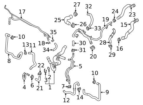 Hoses & Lines for 2019 Audi TT RS Quattro #0