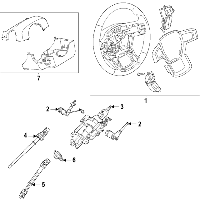 ML3Z3600RB - Steering: Steering Wheel for Ford: F-150 Image