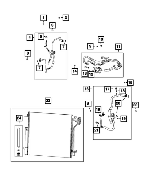 Air Conditioner and Heater Plumbing for 2025 Jeep Grand Cherokee #1