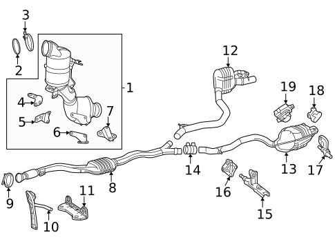 Catalytic Converter for 2024 Mercedes-Benz SL 43 AMG&reg; #0