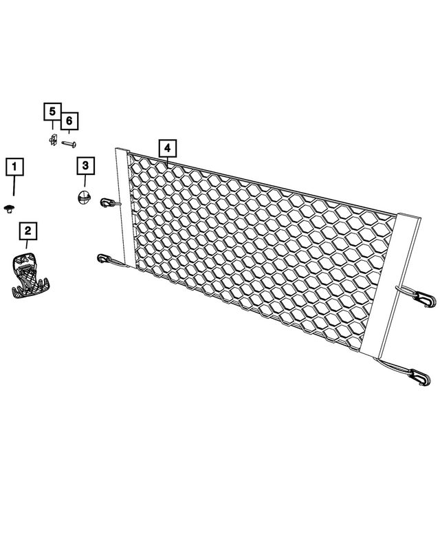 55315133AD - Interior Trim: Cargo Tie Down Loop for Mopar Image