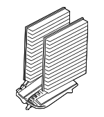 64119272642 - Body: Filter for BMW: 528i, 528i xDrive, 530i, 535d, 535d xDrive, 535i, 535i GT, 535i GT xDrive, 535i xDrive, 540i, 550i, 550i GT, 550i GT xDrive, 550i xDrive, 640i, 640i Gran Coupe, 640i xDrive, 640i xDrive Gran Coupe, 640i xDrive Gran Turismo, 650i, 650i Gran Coupe, 650i xDrive, 650i xDrive Gran Coupe, 740i, 740Ld xDrive, 740Li, 740Li xDrive, 750i, 750i xDrive, 750Li, 750Li xDrive, 760Li, ActiveHybrid 5, ActiveHybrid 7, Alpina B6 xDrive Gran Coupe, Alpina B7, Alpina B7 xDrive, Alpina B7L, Alpina B7L xDrive, M5, M6, M6 Gran Coupe Image