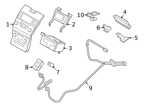Antenna & Radio for 2021 Ford Edge #2