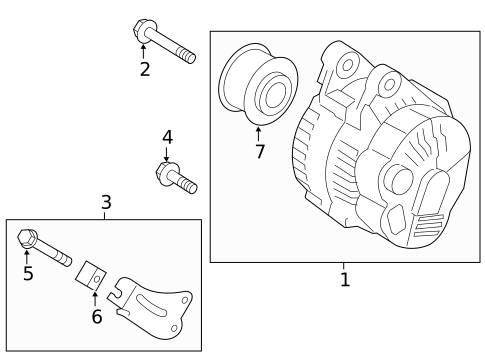 Alternator for 2015 Hyundai Tucson #0
