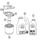 68518203AA - 2.7L Gas; Engine: 5w20 Engine Oil for Mopar Image