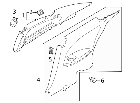 Interior Trim - Pillars for 2003 Chrysler Sebring #3