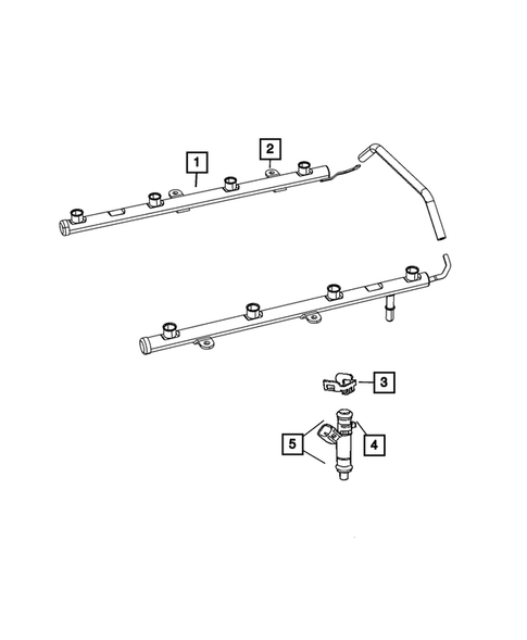Fuel Rail and Injectors for 2010 Jeep Grand Cherokee #0