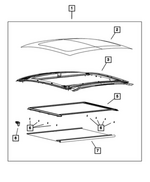 68165593AB - : Sunroof Sunshade for Mopar Image