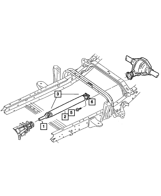 52853017AF - Propeller Shafts and U-Joints: Drive Shaft for Mopar Image