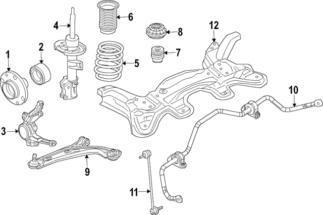 68109925AF - Suspension: Strut for Mopar Image