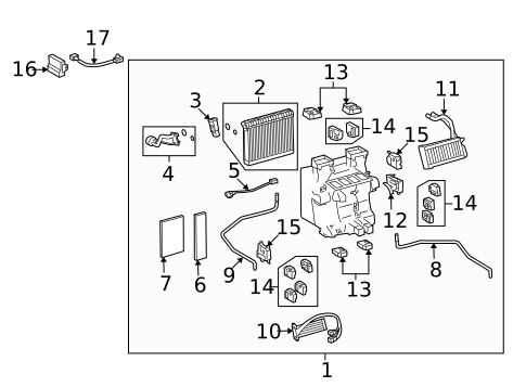 Heater for 2015 Lexus LS460 #0