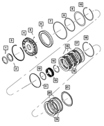 68263853AA - Automatic Transmission Multi-Speed: Transmission 2nd And 4th Clutch Piston Retainer for Mopar Image