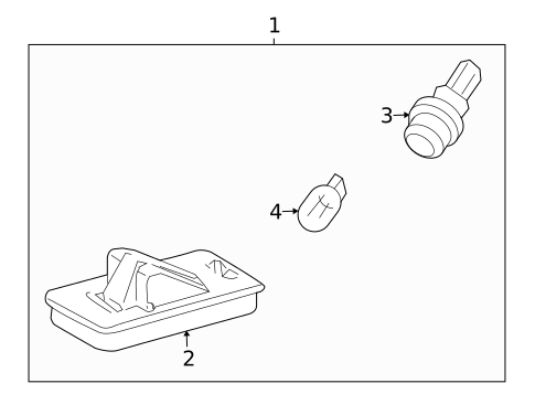 License Lamps for 2010 Toyota Land Cruiser #0