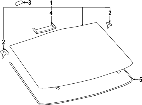 Glass - Lift Gate for 2025 Toyota bZ4X #0
