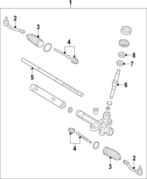 Steering Gear & Linkage for 2014 Hyundai Elantra Coupe #1
