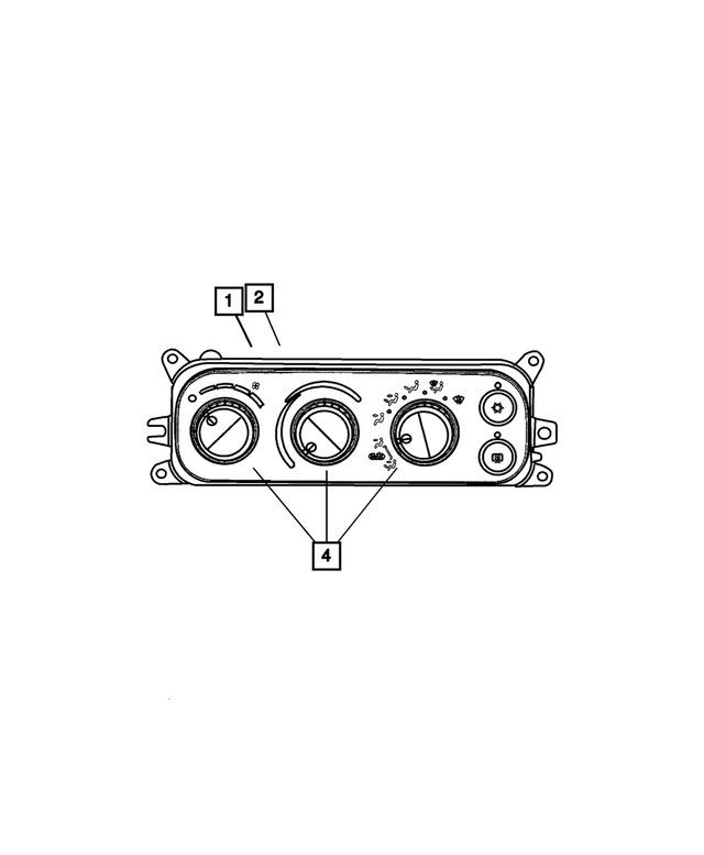 55056567AC - Air Conditioning &amp; Heater: Heater Control for Mopar Image