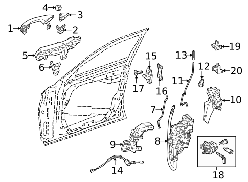 Lock & Hardware for 2022 Mercedes-Benz GLE 53 AMG&reg; SUV #9