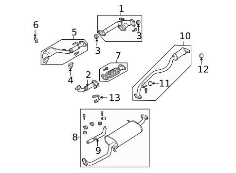 Exhaust Components for 2004 Mazda MPV #0