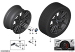 36108746990 - Wheels: Disc Wheel Light Alloy Frozen Gunmetal for BMW Image