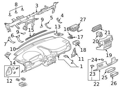 Instrument Panel for 2004 Mitsubishi Endeavor #0