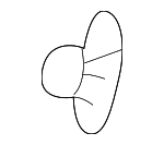 4B0839719 - Body: Window Guide Clip for Audi: A6, A6 Quattro, Allroad Quattro, S6 Image