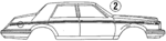 E55Y5420000EY - Body: Stripe Tape for Lincoln: Continental Image