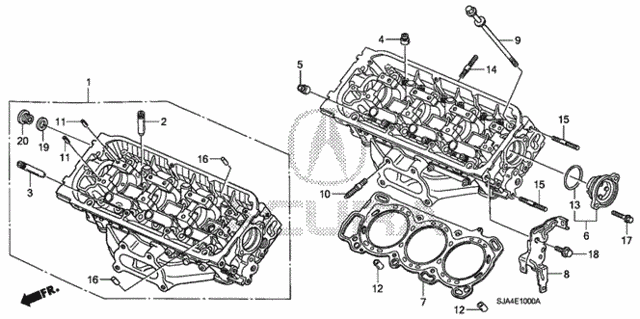 Front Cylinder Head (1) for 2007 Acura RL #0