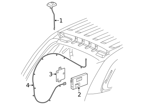 Antenna & Radio for 2006 Pontiac Torrent #1