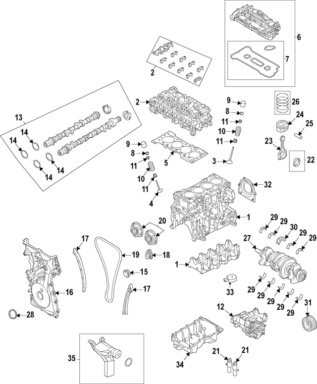 LB5Z6010A - Engine: Cylinder Block for Ford Image
