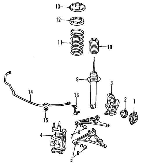 Suspension Components for 1992 Acura NSX #1