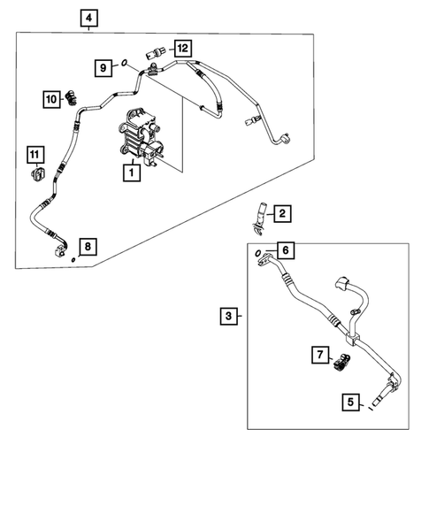 Air Conditioner and Heater Plumbing for 2024 Fiat 500E #0