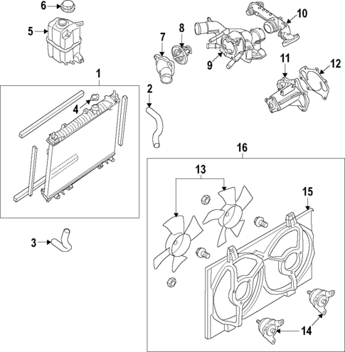 Water Pump for 2011 INFINITI M56 #1