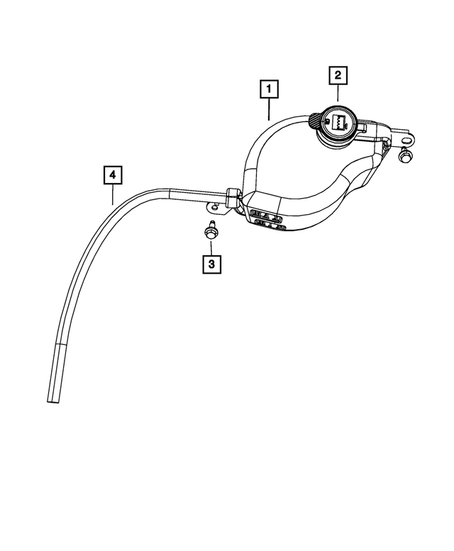 55111232AC - : Coolant Bottle Return Hose for Mopar Image