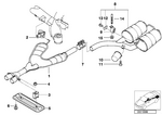 18211745426 - Exhaust System: Rubber Mounting for BMW Image