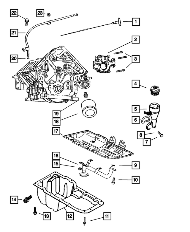 53021673AF - Engine 4.7L Eight Cylinder: Engine Oil Level Indicator for Mopar Image